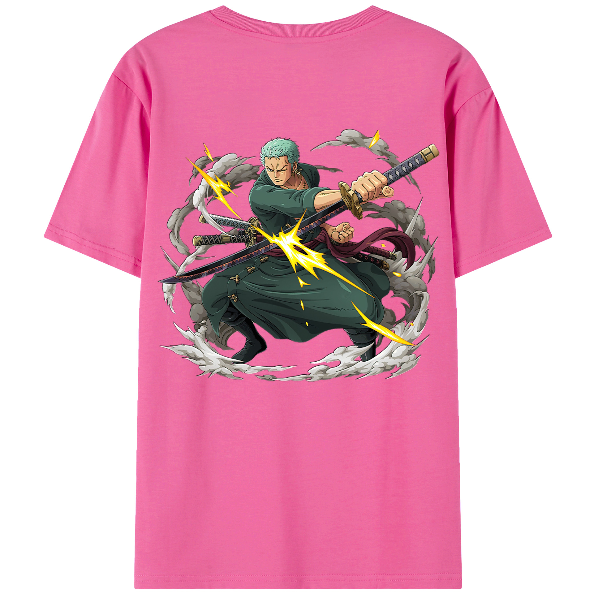 ワンピース ロロノア・ゾロ ONE PIECE Roronoa Zoro レディース半袖Tシャツ(バックプリント)